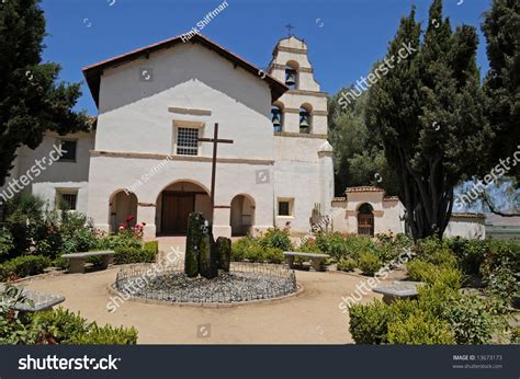 Church Courtyard Mission San Juan Bautista San Juan Bautista