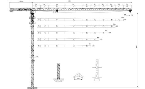 New M Jib Max Load Ton Topless Tower Crane China Tower Crane