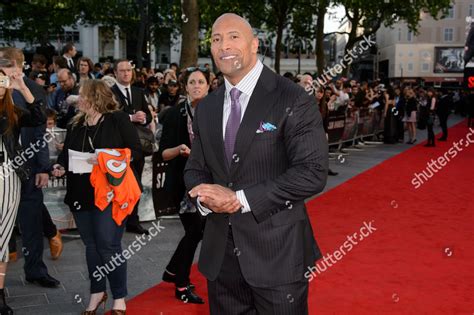 Dwayne Johnson Poses Photographers World Premiere Editorial Stock Photo