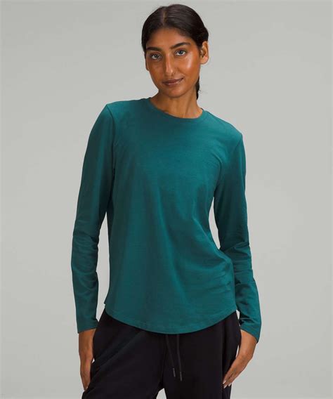 Lululemon Love Long Sleeve Shirt Green Jasper Lulu Fanatics