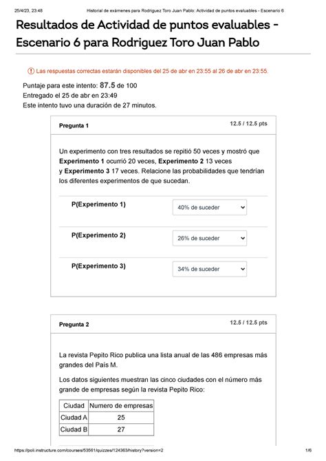 Intento 2 JP Evaluacion Probabilidad Resultados De Actividad De