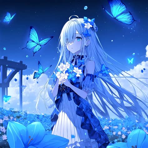 Anime Girl Wallpaper 4k Beautiful Butterflies