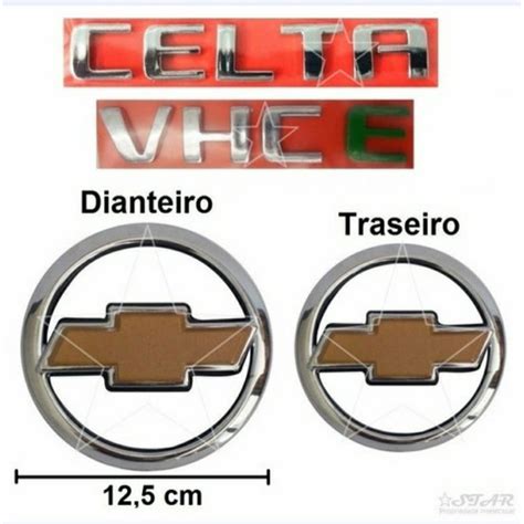 Kit Emblemas Celta Vhce Modelo Original Escorrega O Pre O