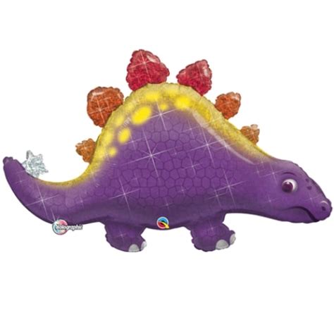 44″ Stegosaurus Sparkling Dino Shape Foil Balloon Dinosaur Dino Balloon Warehouse™