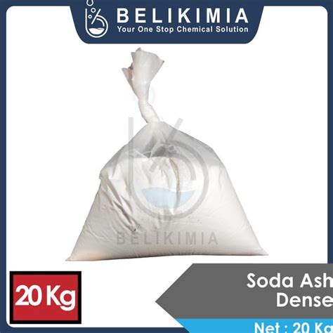 Jual Soda Ash Dense Abu Soda Natrium Karbonat Kemasan 20 Kg