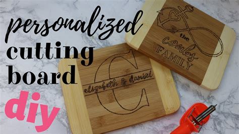 How To Diy A Custom Cutting Board Wood Burning Diy Project Youtube