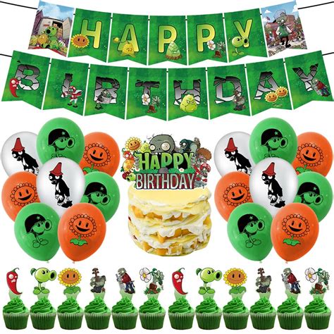 Buy Ksopsdey S VS Zombies Party Supplies 32 Pcs Happy Birthday Party