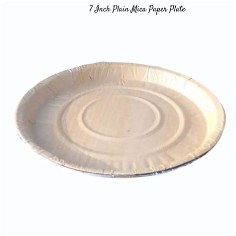 Inch Plain Mica Paper Plate At Rs Piece Paper Plate In Roorkee