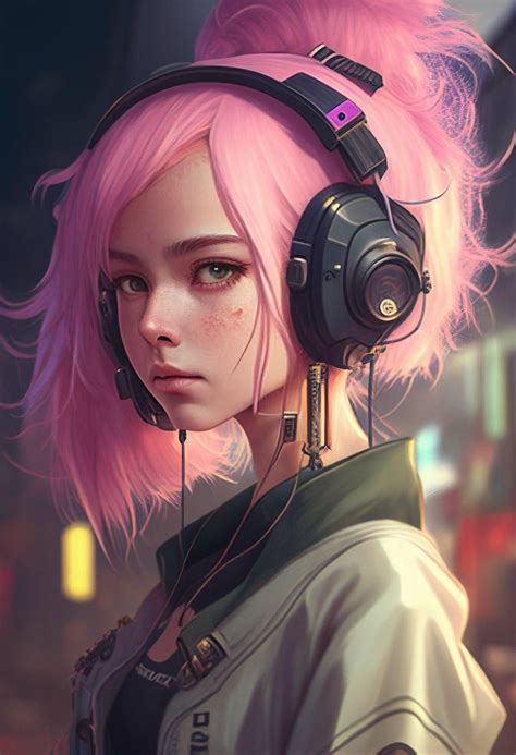 Cyberpunk Hair Cyberpunk Anime Cyberpunk Character 3d Model