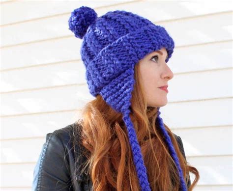 Ear Flap Hat Knitting Pattern Knitted Hats Knitting Knitting Patterns