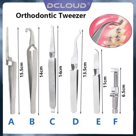 Dental Orthodontic Tweezer Posterior Brackets Holder Buccal Tube