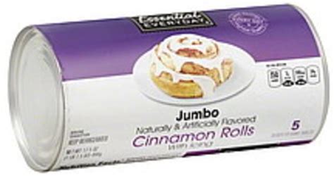 Essential Everyday With Icing Jumbo Cinnamon Rolls 5 Ea Nutrition