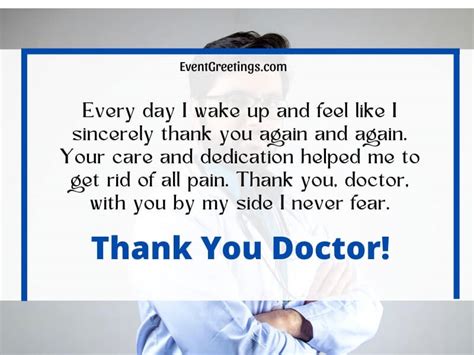 Ideas Of Thank You Note To Doctors Events Greetings