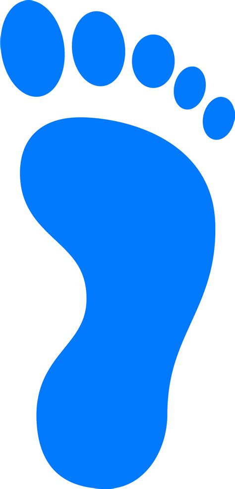 Blue Footprint Png Clip Foot Print Clip Art Free Transparent Png The