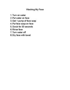 hygiene routine visual  taylor healey tpt