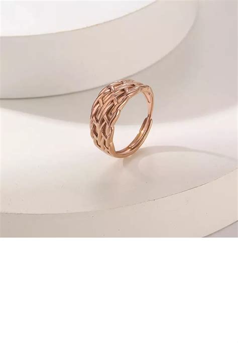 Buy Glamorousky Fashion And Simple Plated Rose Gold 316L Stainless