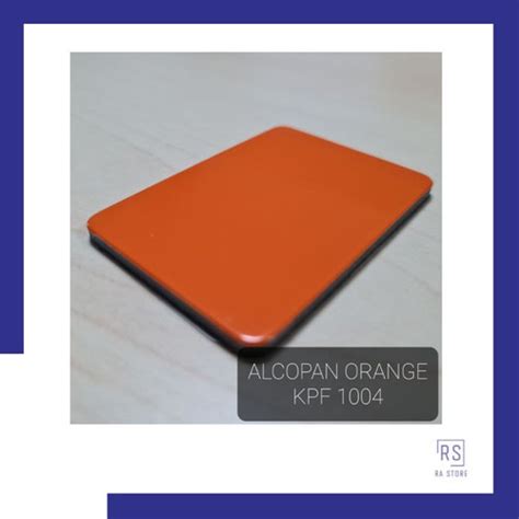 Jual Acp Alumunium Composite Panel Alcopan Pvdf Outdoor 4mm Orange Kota Bekasi Raka Azka