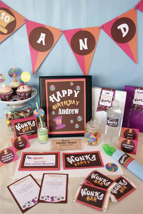 Willy Wonka Birthday Party Ideas Photo 2 Of 5 Catch My Party