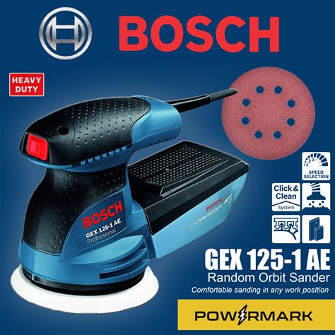 BOSCH GEX 125 1 AE Eccentric Random Orbit Sander POWERMARK BHD