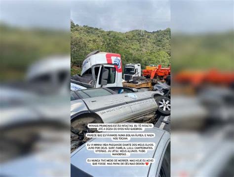 Surfista carioca tem carro destruído em strike na BR 376 vídeo