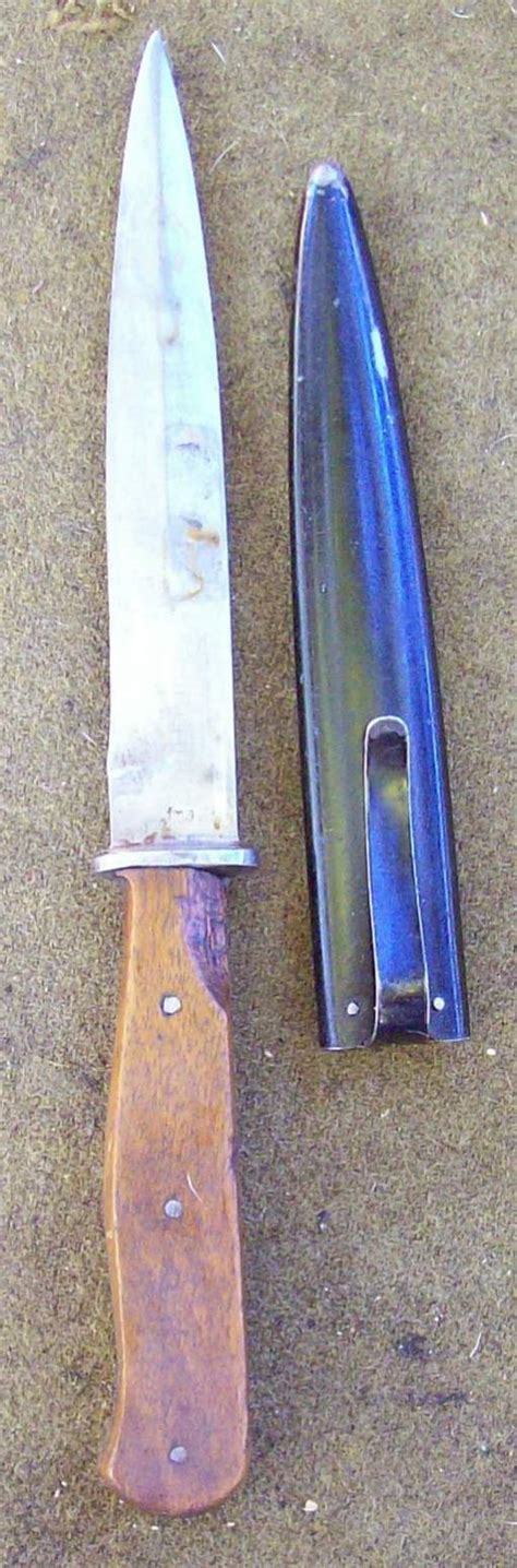 German Ww2 Trench Knife Fnj Code
