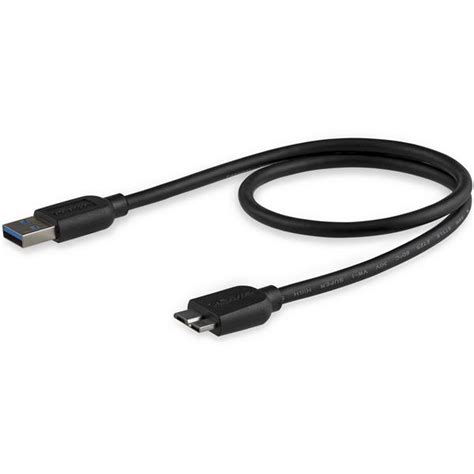 M In Slim Usb A To Micro B Cable Usb Cables Startech