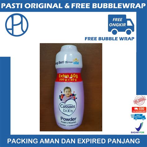 Jual CUSSONS BABY POWDER 200gr 60gr BEDAK BAYI CUSSONS PINK BIRU UNGU