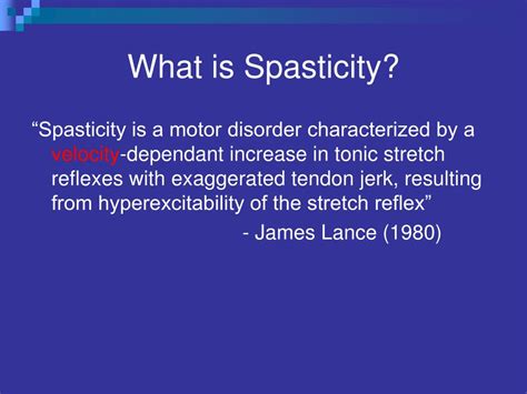 Ppt Spasticity What Causes It And Can It Be Inhibited Powerpoint Presentation Id 6598111