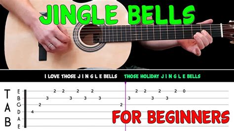 Jingle Bells Easy Guitar Melody Lesson For Beginners With Tabs