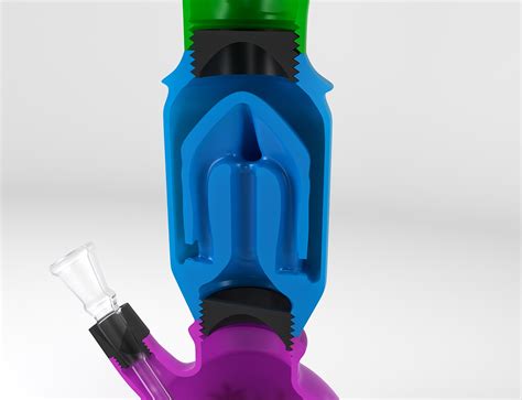 Stl File Build A Custom Bong Bong Percolator 🚬 ・3d Print Design To