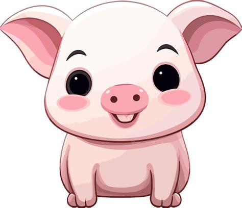 Premium Vector Vector Cute Pig Cartoon Character Illustration