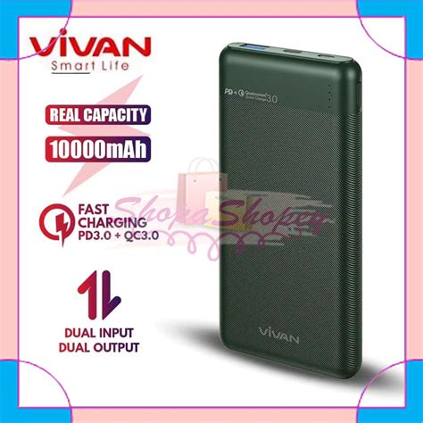 Powerbank Mah Vivan Vpb M A W Dual Way Quick Charging