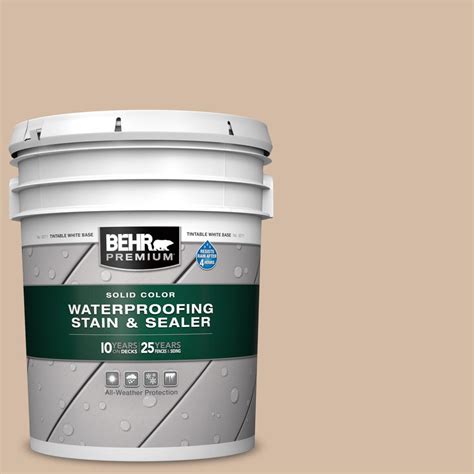 Behr Premium 5 Gal 290e 3 Classic Taupe Solid Color Waterproofing