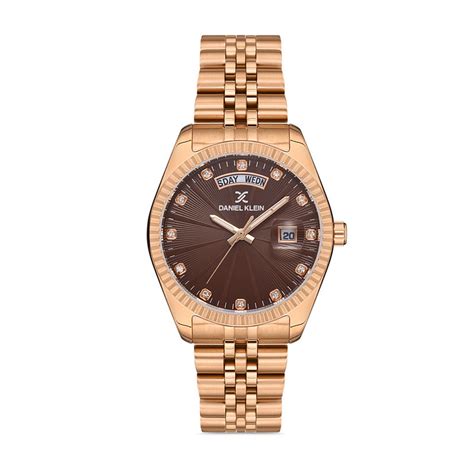 Buy Daniel Klein Brown Color Stainless Steel Strap Watch For Women DK 1