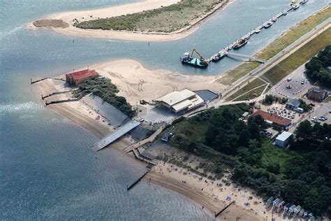 Wells Next The Sea Aerial Image Construction Of The New Rnli Lifeboat