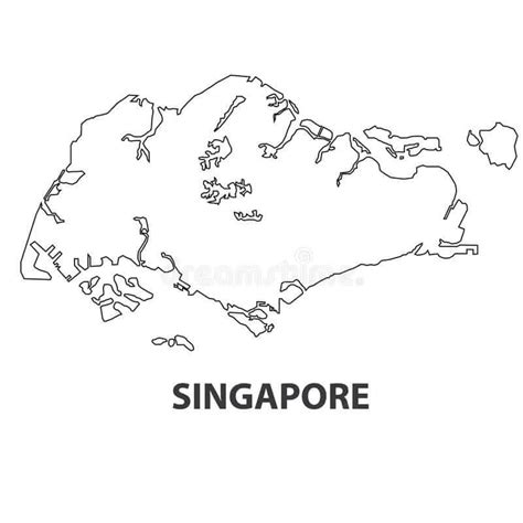 Mapa De Singapur Para Colorear Imprimir E Dibujar ColoringOnly