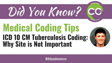 Medical Coding Tips Icd 10 Cm Tuberculosis Coding Is Site Important Youtube