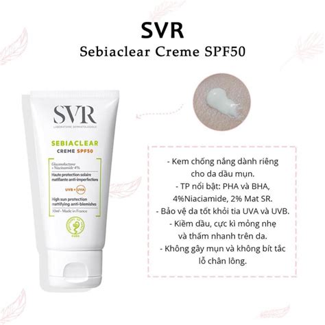 SVR Sebiaclear Creme SPF50 | Demo cửa hàng