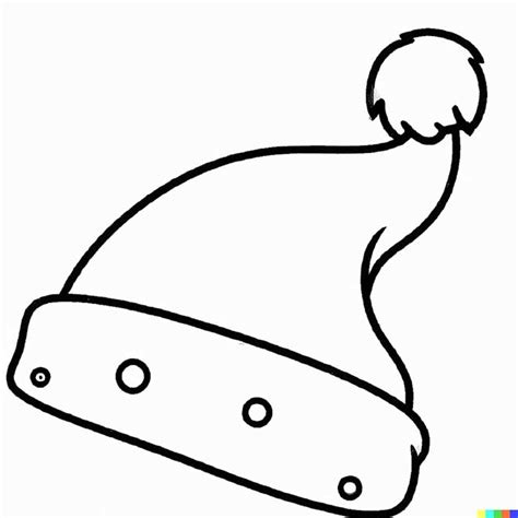 Desenhos De Gorros De Natal Para Imprimir E Colorir Pintar