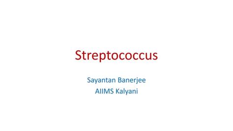 Streptococcus Pptx