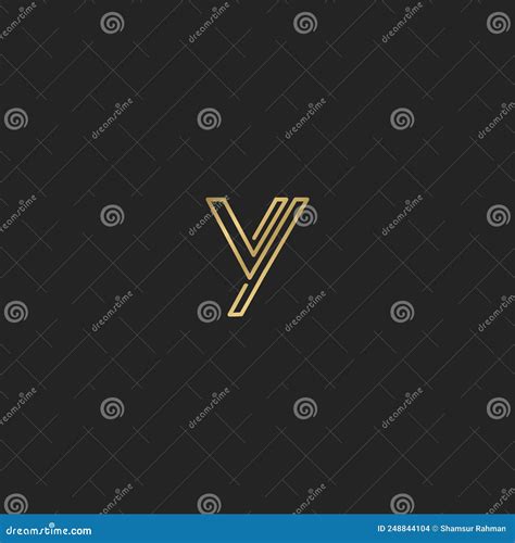 Logo Alphabet Initiales Vy Yv Et Y Illustration De Vecteur