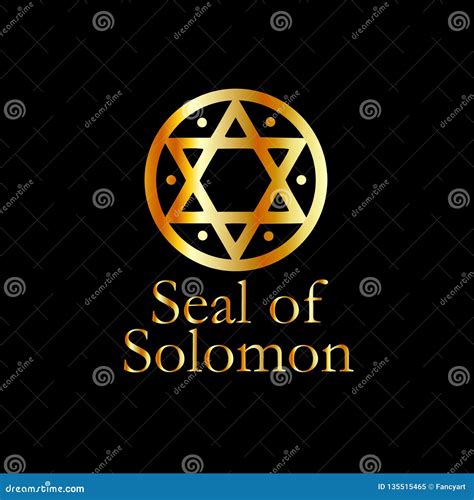 The Seal Of Solomon A Magical Symbol Or Hexagram Stock Vector