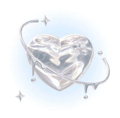 A Heart Shaped Object With Stars Around It