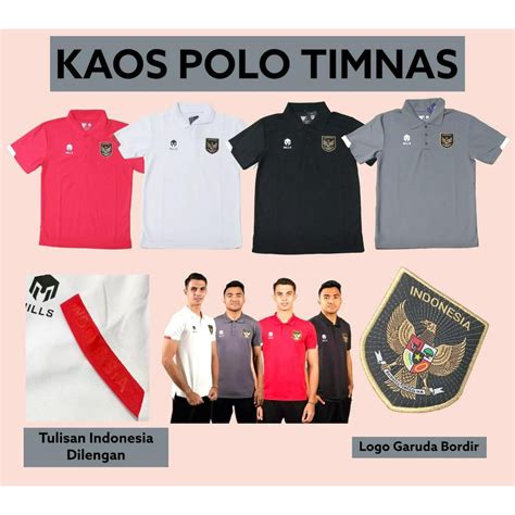 Jual Timnas Polo Shirt Indonesia Kaos Kerah Timnas Indonesia Wangki