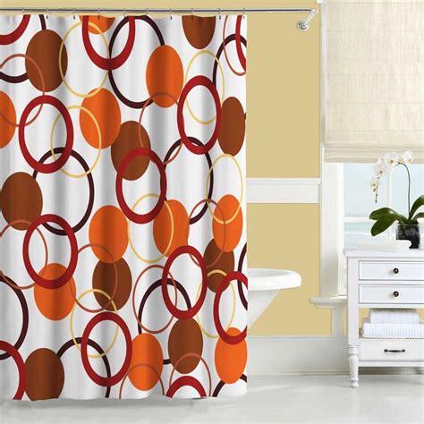 Burnt Orange Shower Curtain Shower Stall Kits And Curtain Ideas