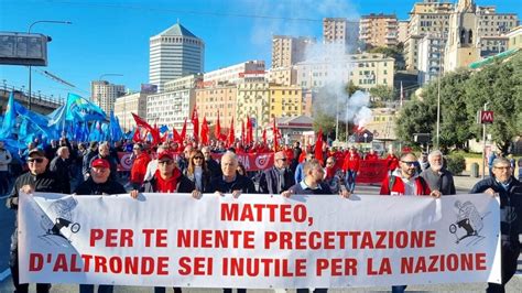 Sciopero Venerd Novembre Con Manifestazione E Corteo A Genova