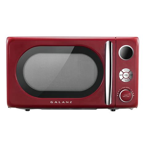 Galanz 0 7 Cu Ft Retro Countertop Microwave Oven 700 Watts Red New