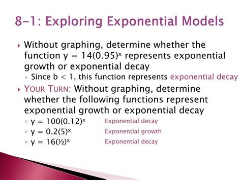 Ppt Chapter 8 1 Exploring Exponential Models Powerpoint Presentation Id4995098