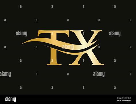 TX Linked Logo For Business And Company Identity Creative Letter TX