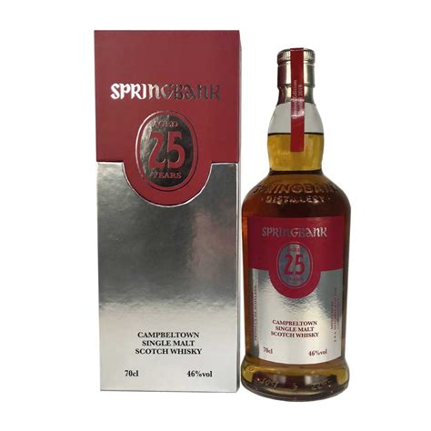 Springbank 25 Year Old 2019 Single Malt Scotch Whisky 70cl 46